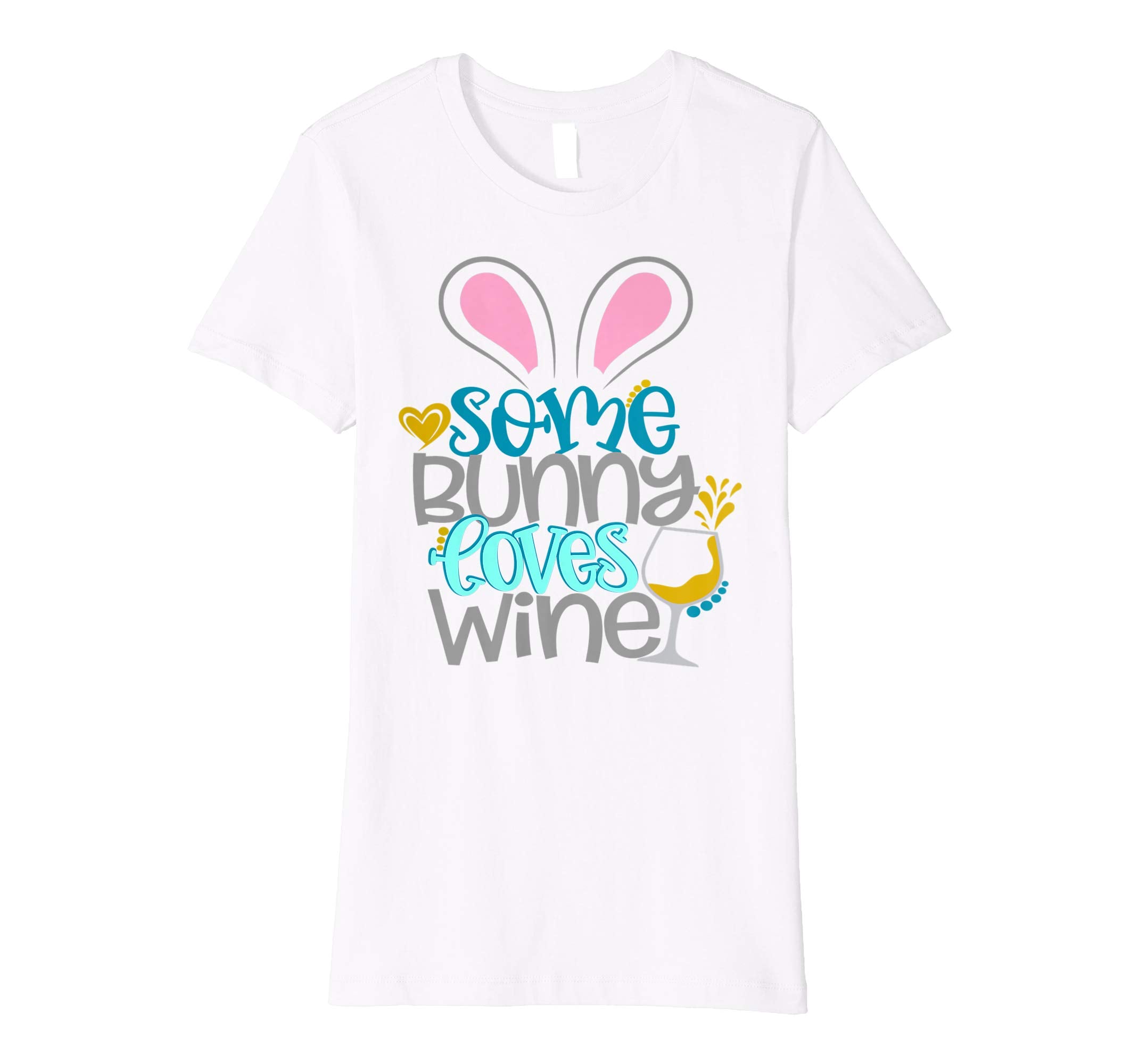 Some Bunny Loves Wine Mom Easter Shirt Cute Women Wife
