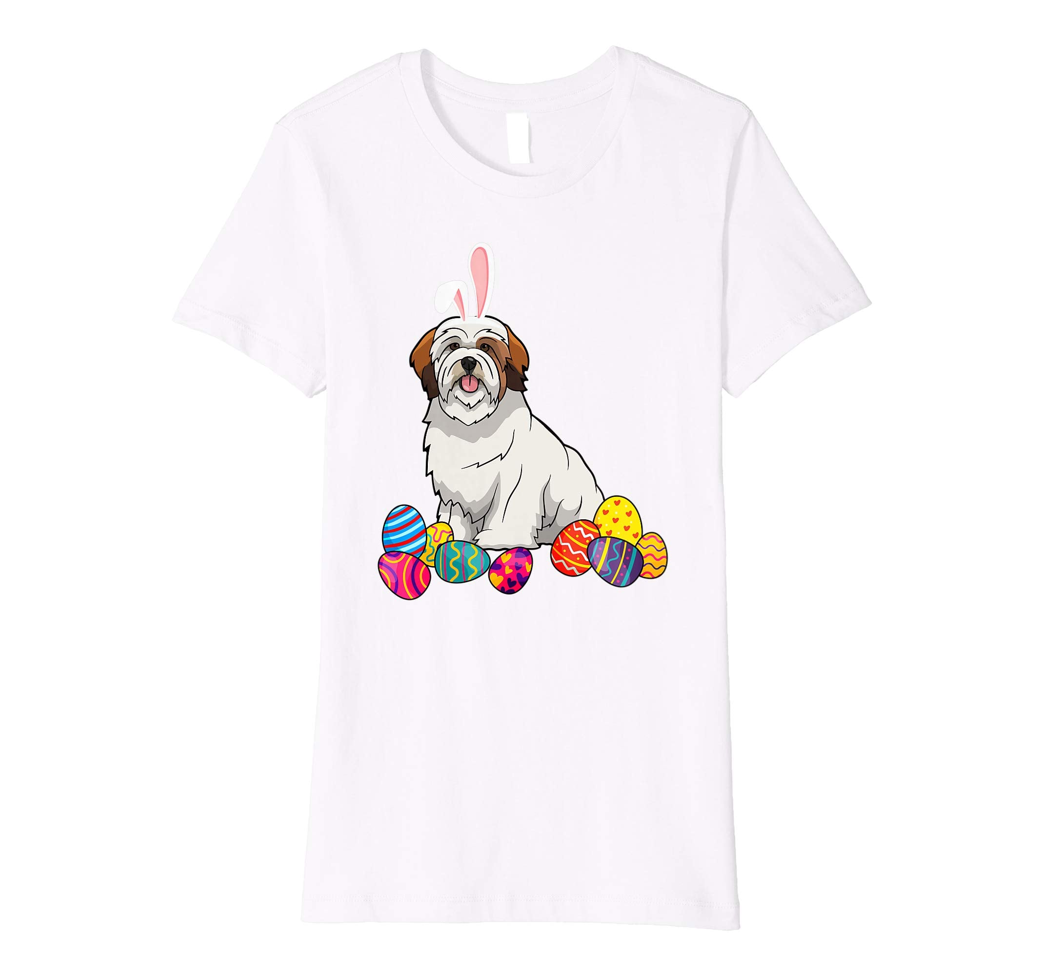 Lhasa Apsos Bunny Ear With Egg Easter Easter Day Shirt