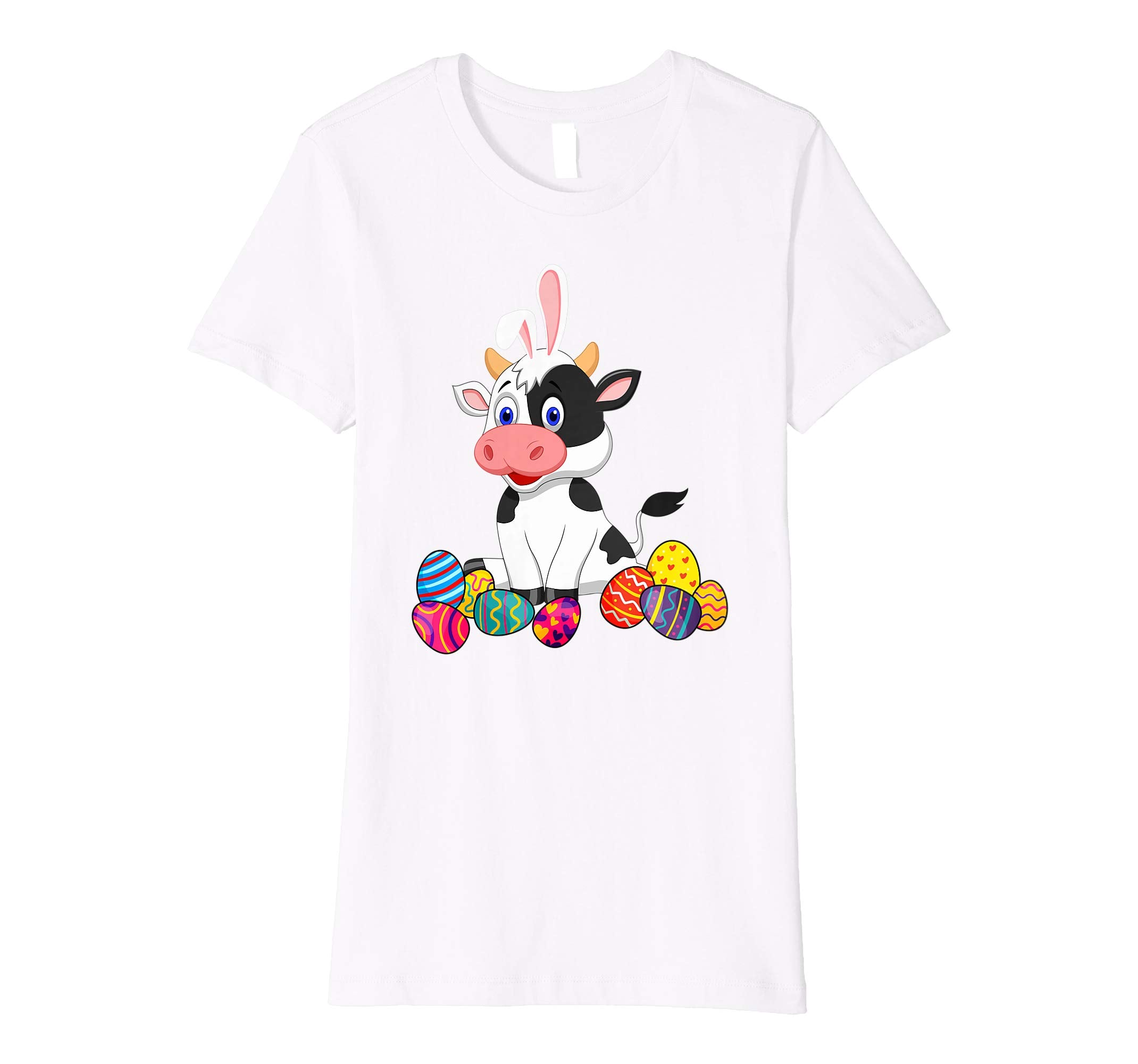 Cow Bunny Ear With Egg Easter Easter Day Shirt