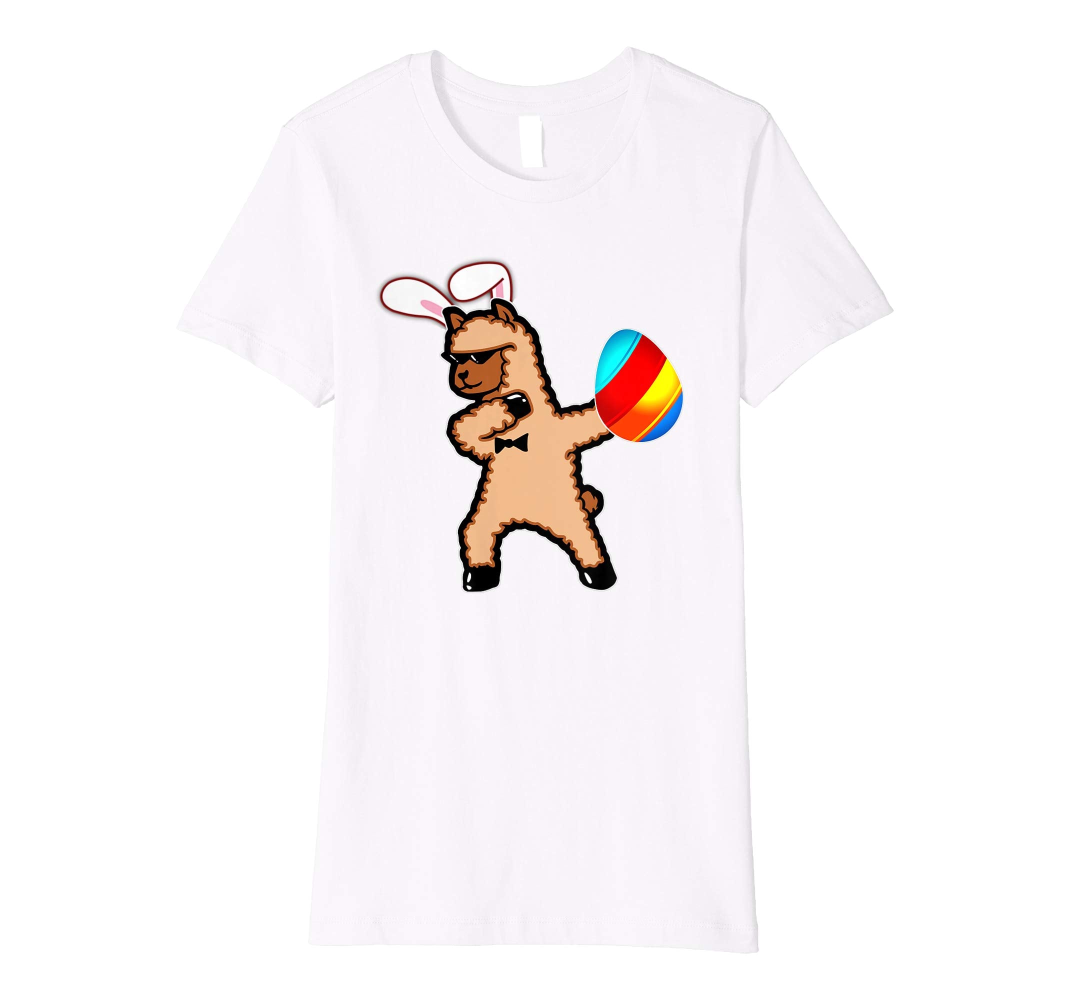 Easter Bunny Dabbing Llama Alpaca Tshirt Egg Ears Gift