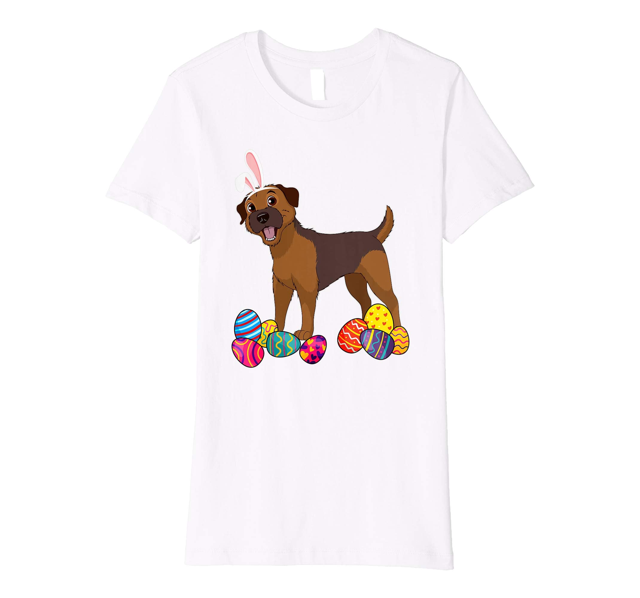 Border Terrier Bunny Ear With Egg Easter Easter Day Shirt