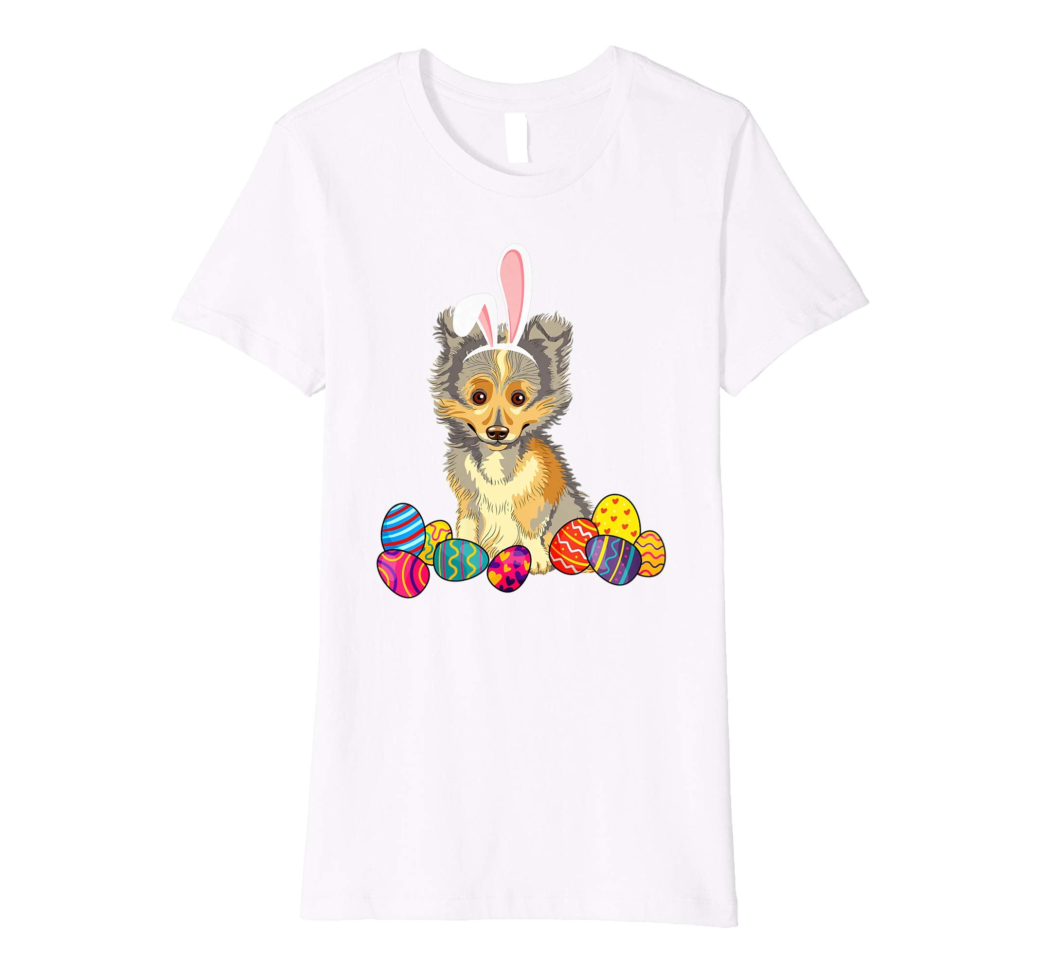 Shetland Sheepdog Bunny Ear With Egg Easter Easter Day Shirt
