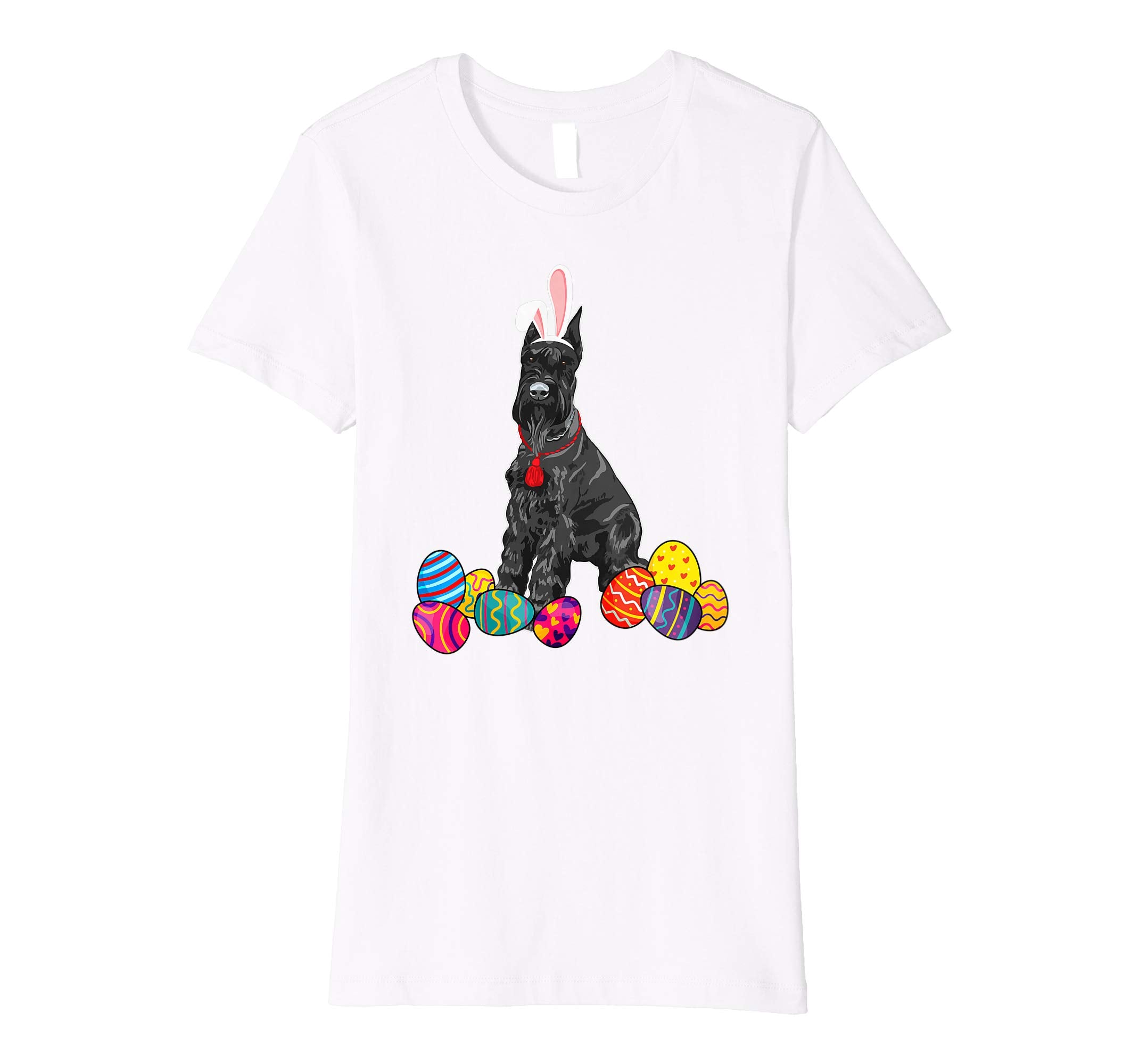 Giant Schnauzer Bunny Ear With Egg Easter Easter Day Shirt