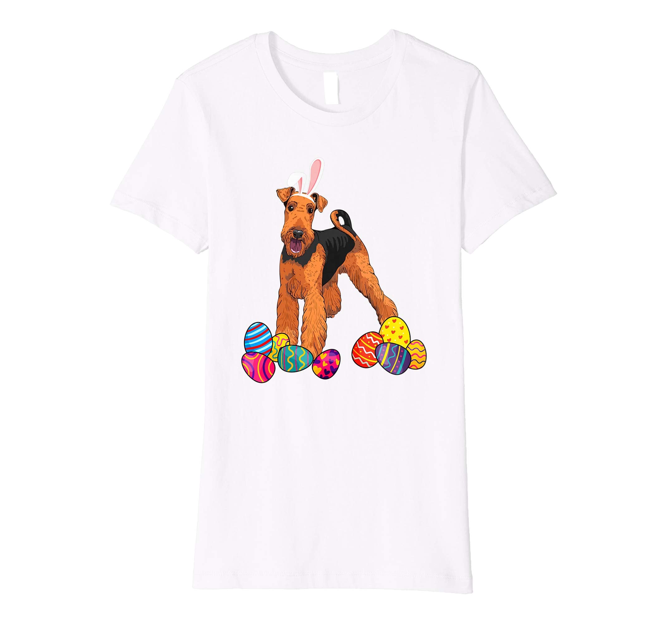 Airedale Terrier Bunny Ear With Egg Easter Easter Day Shirt