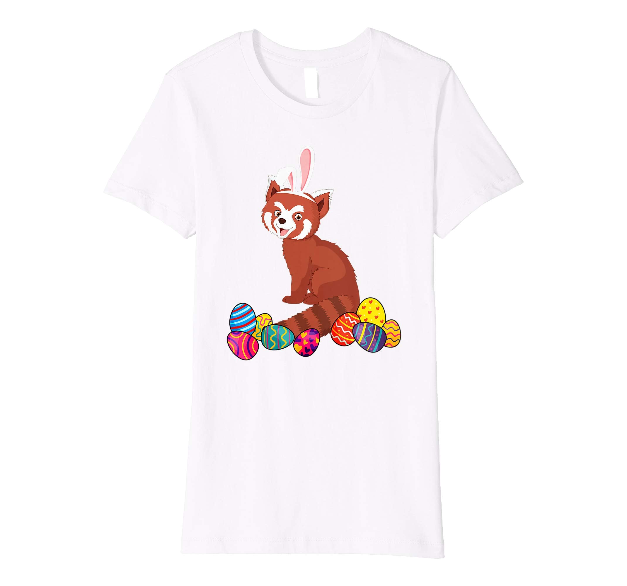 Red Panda Bunny Ear With Egg Easter Easter Day Shirt