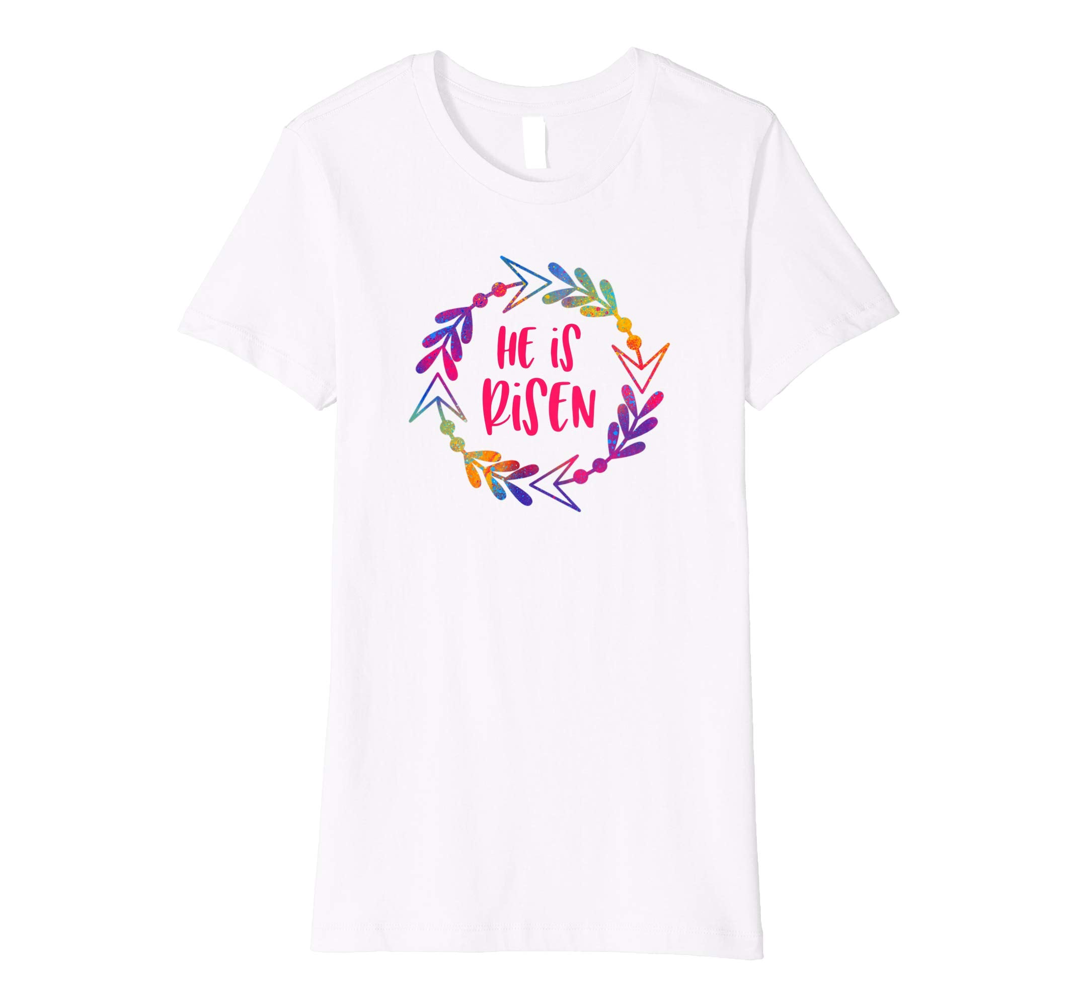 Christian Easter Shirt Bright Inspirational He Is Risen