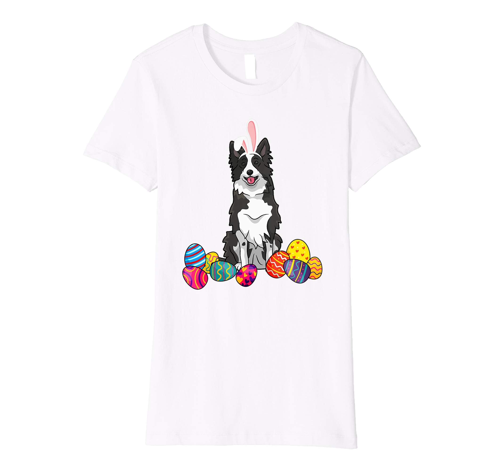 Border Colie Bunny Ear With Egg Easter Easter Day Shirt