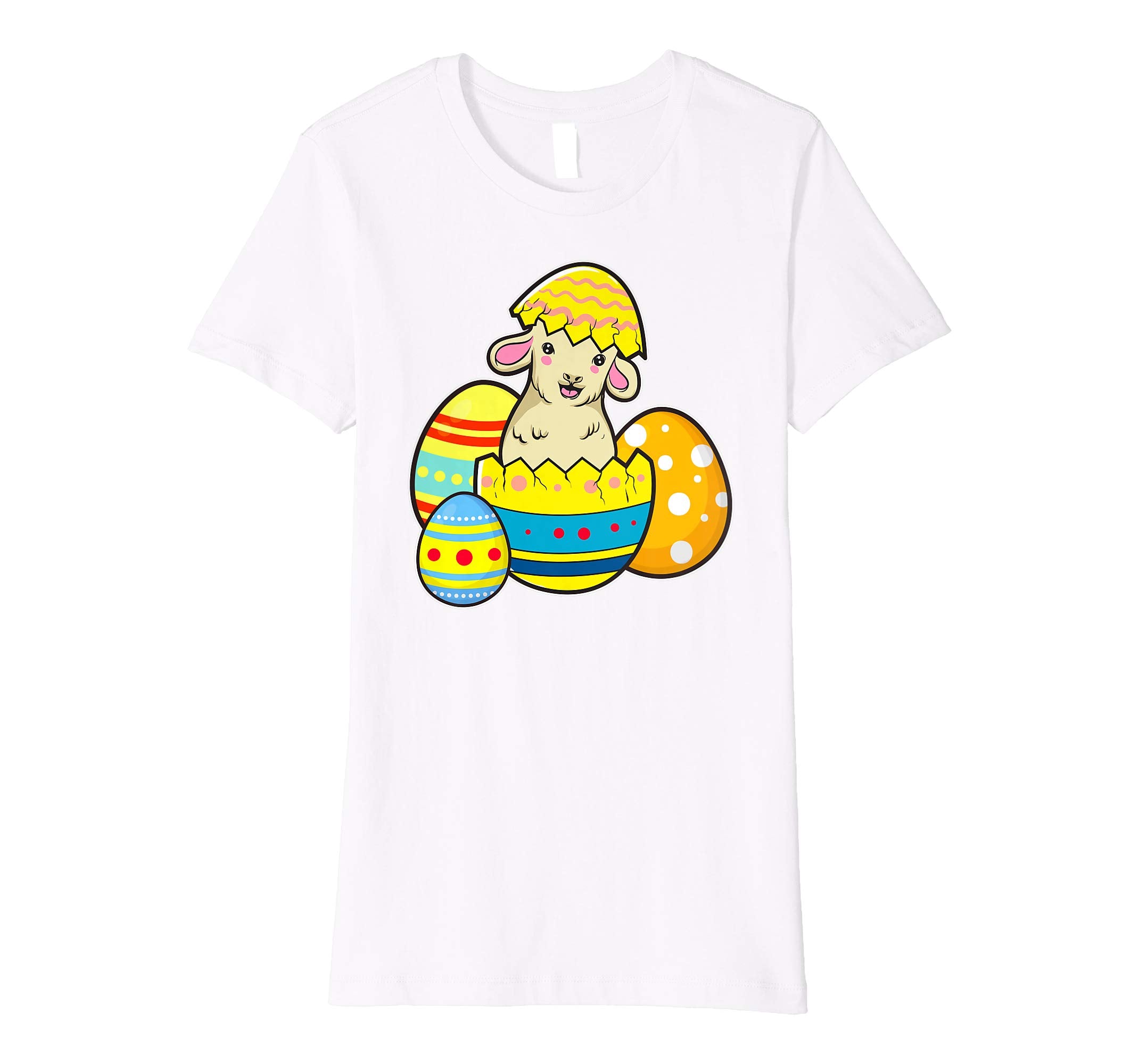 Cute Easter Lamb Shirt Egg Hunt Kids School Spring