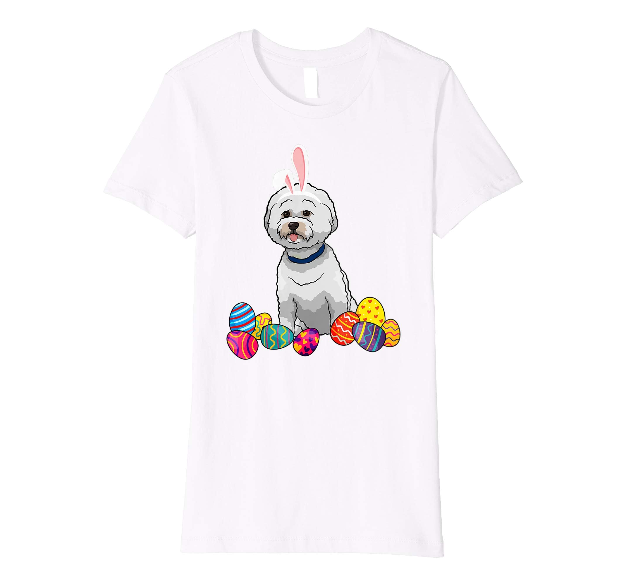 Bichons Frise Bunny Ear With Egg Easter Easter Day Shirt