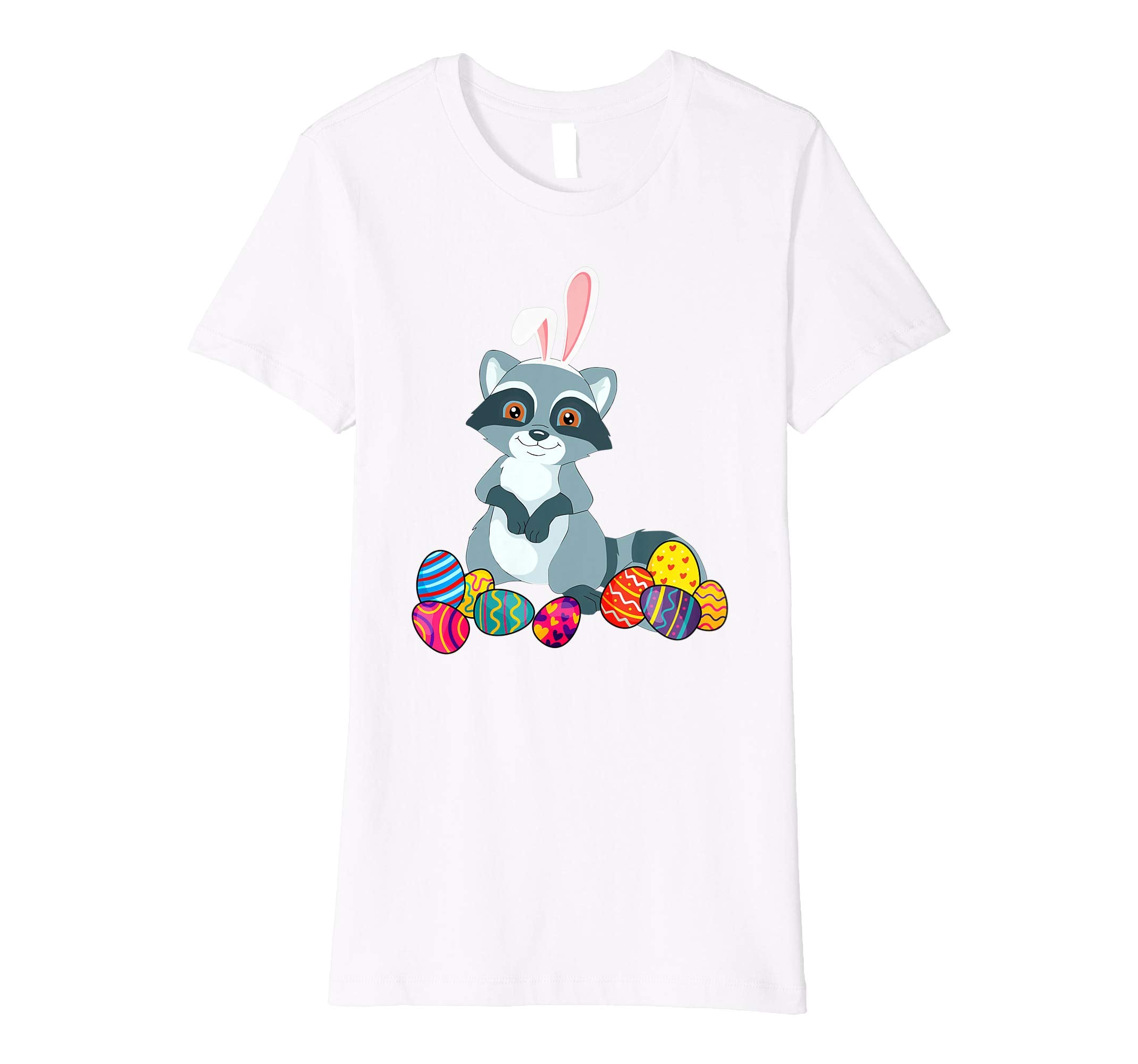 Raccoon Bunny Ear With Egg Easter Easter Day Shirt