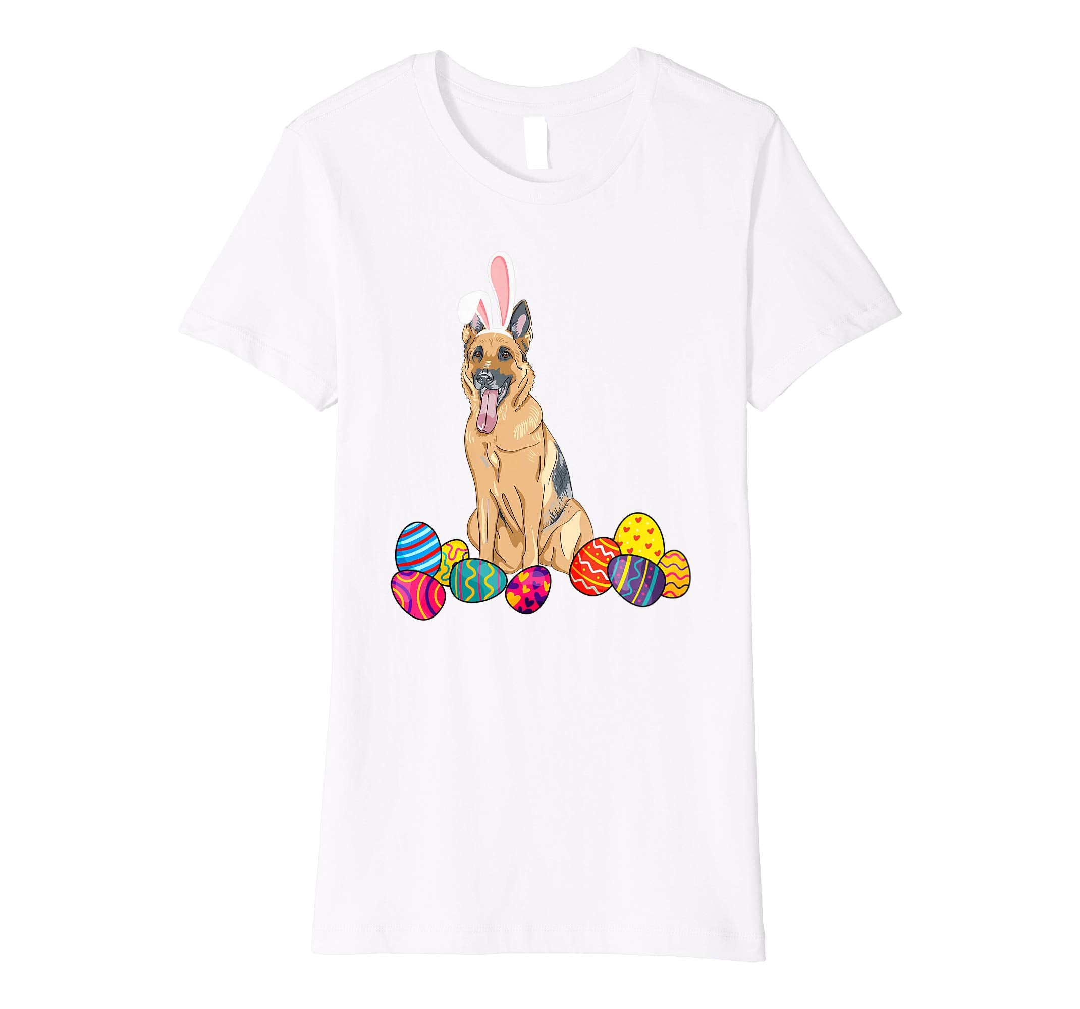 German Shepherd Bunny Ear With Egg Easter Easter Day Shirt