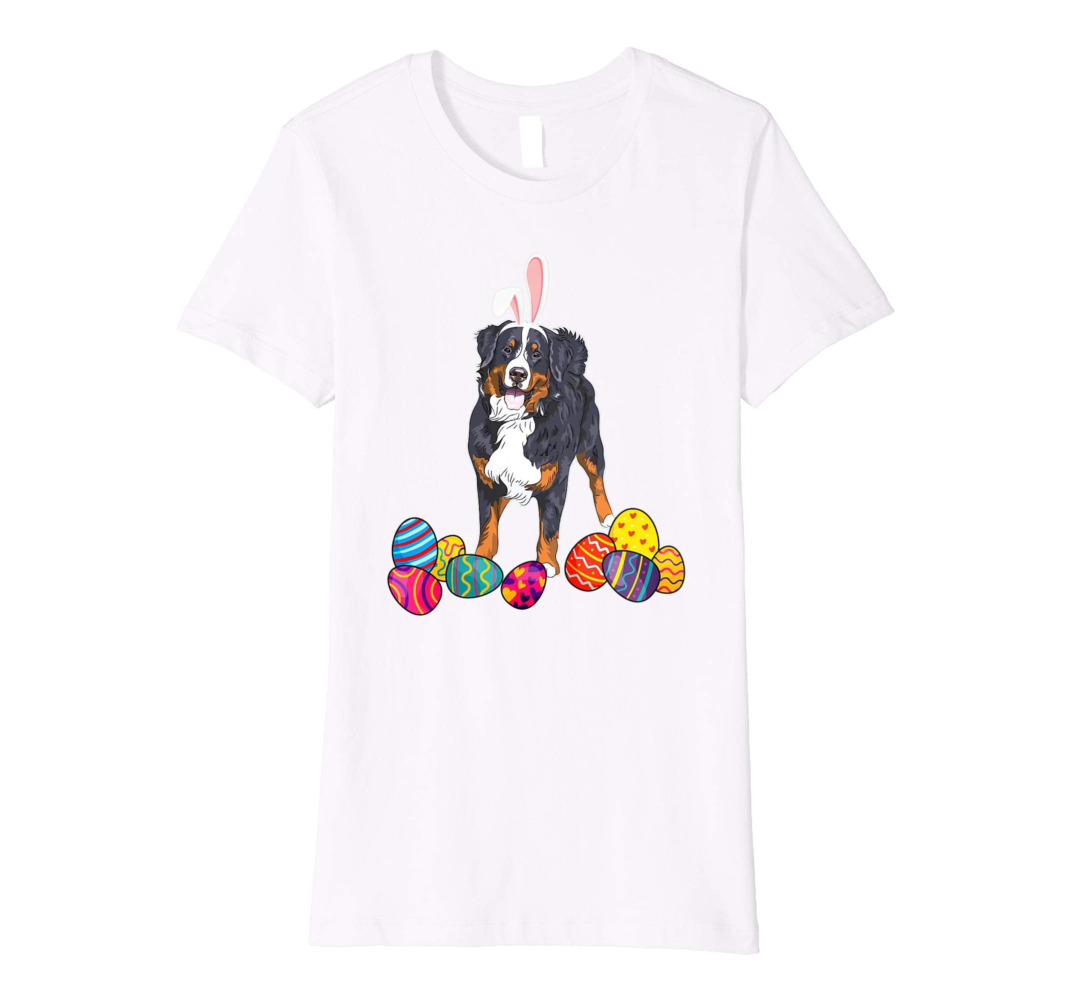 Bernese Mountain Bunny Ear With Egg Easter Easter Day Shirt