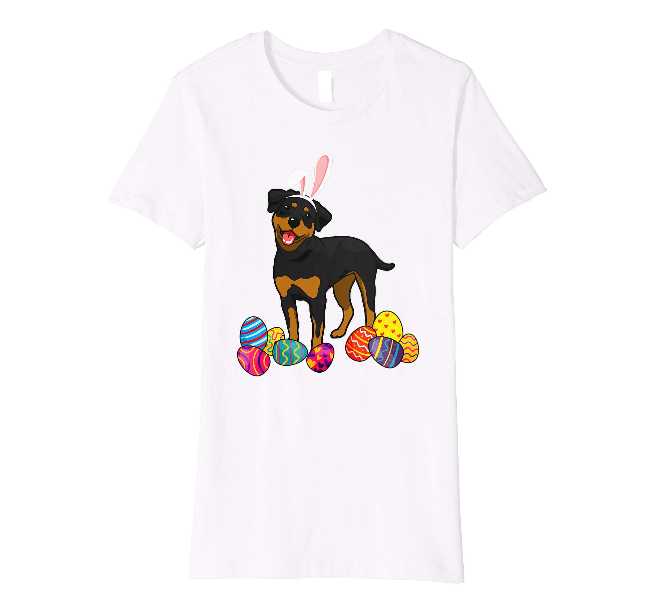 Rottweiler Bunny Ear With Egg Easter Easter Day Shirt