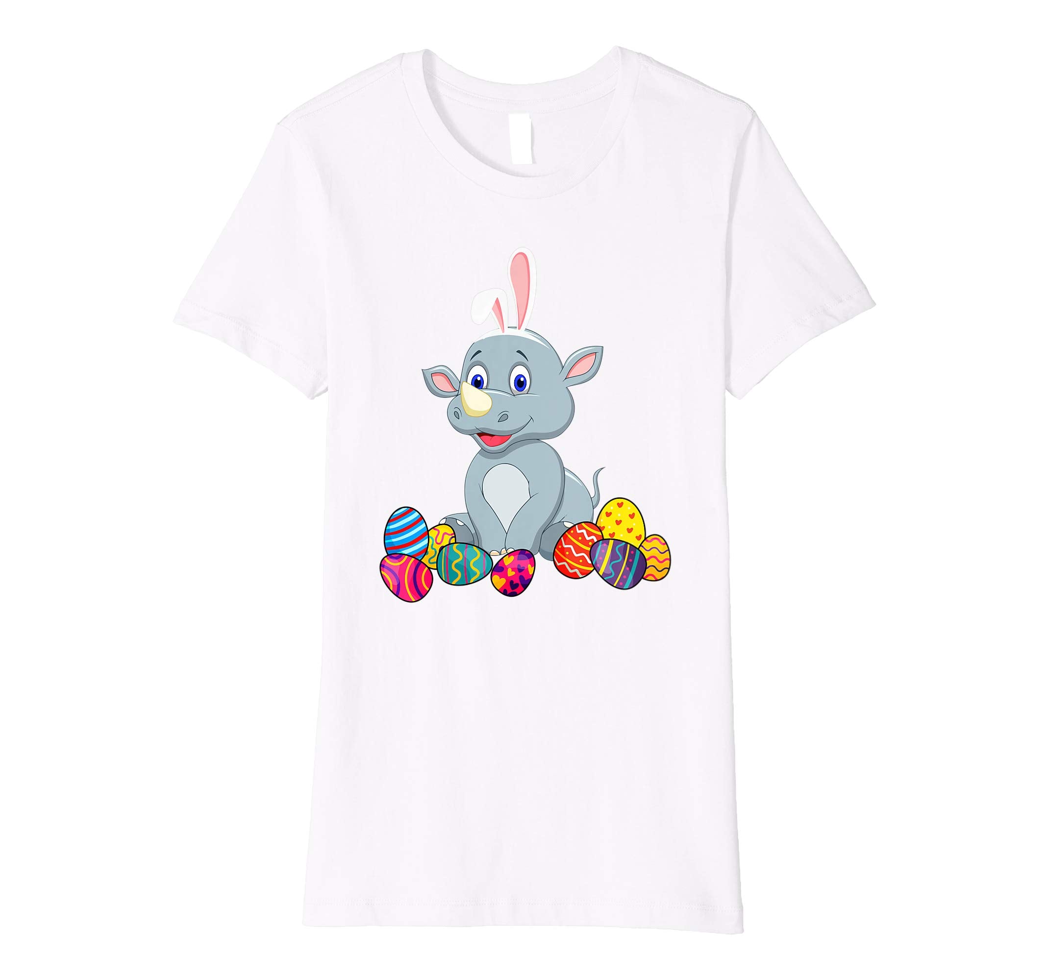 Rhino Bunny Ear With Egg Easter Easter Day Shirt