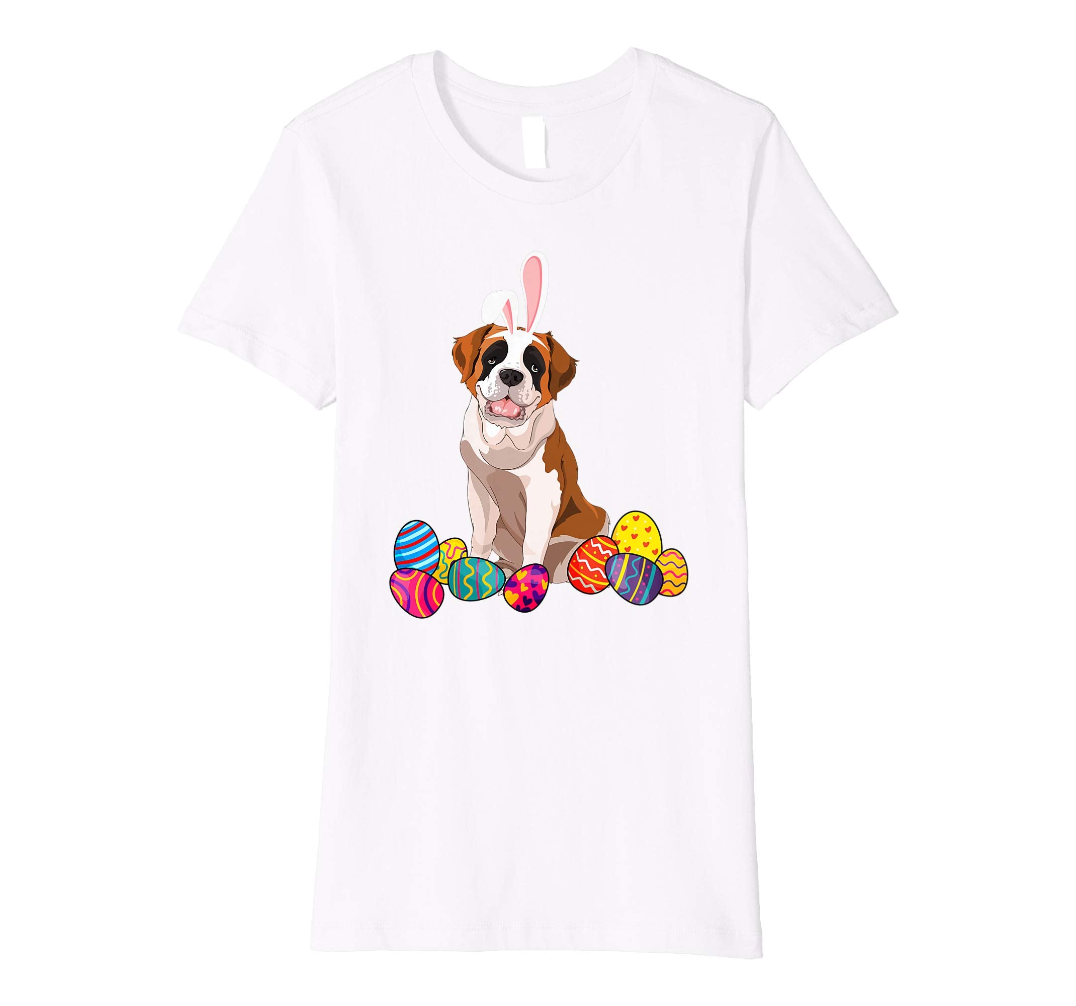 Saint Bernard Bunny Ear With Egg Easter Easter Day Shirt