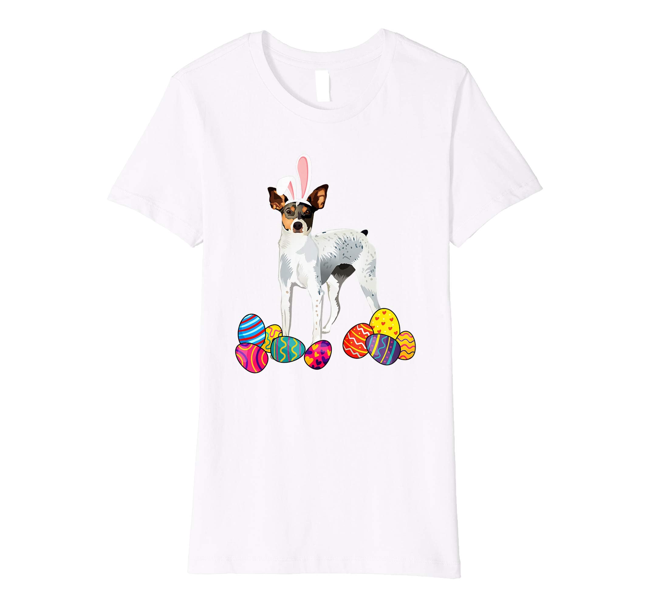 Rat Terrierz Bunny Ear With Egg Easter Easter Day Shirt