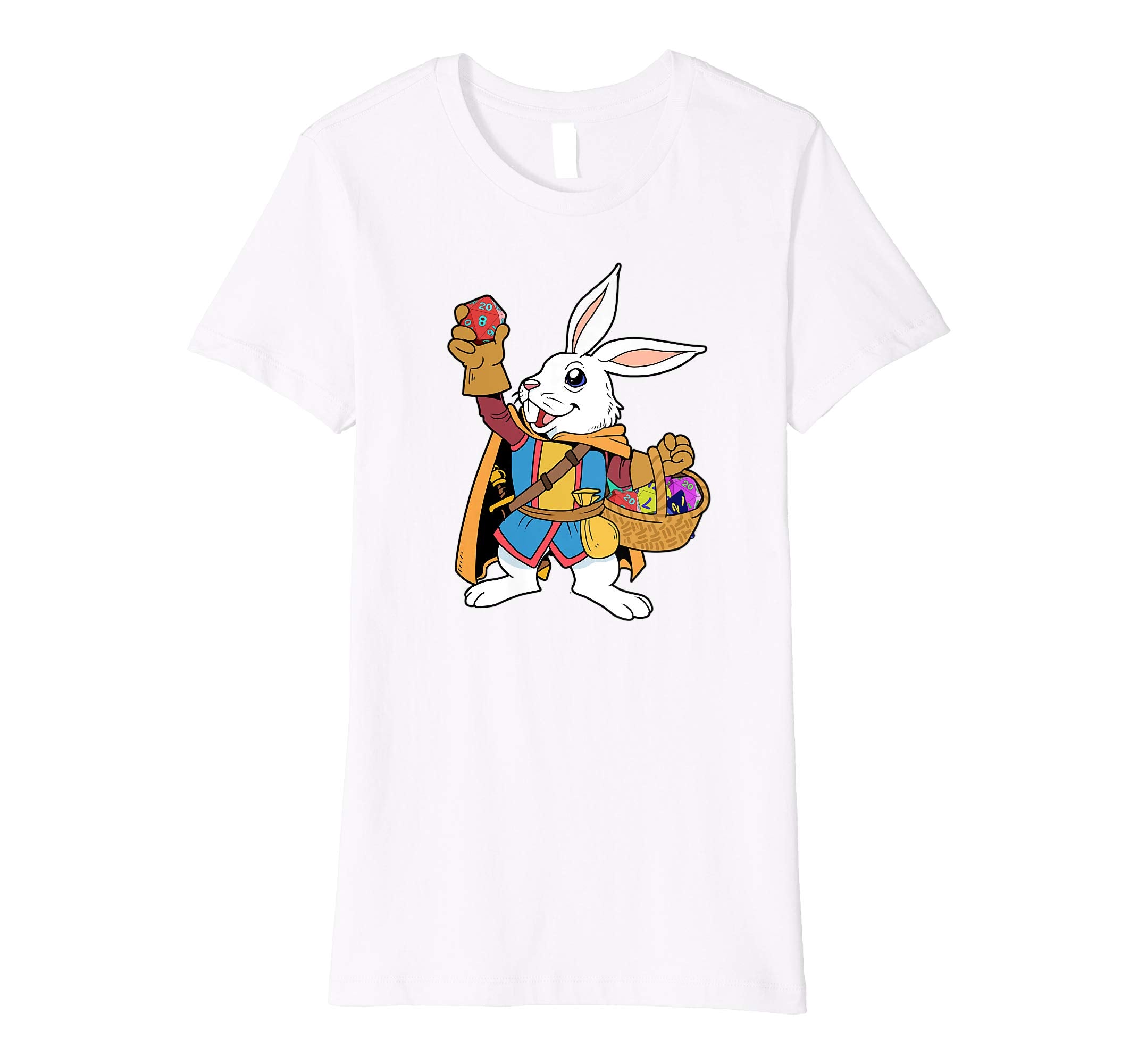 Tabletop Gaming Shirt Easter Bunny Dragons D20 Dice DM Tee