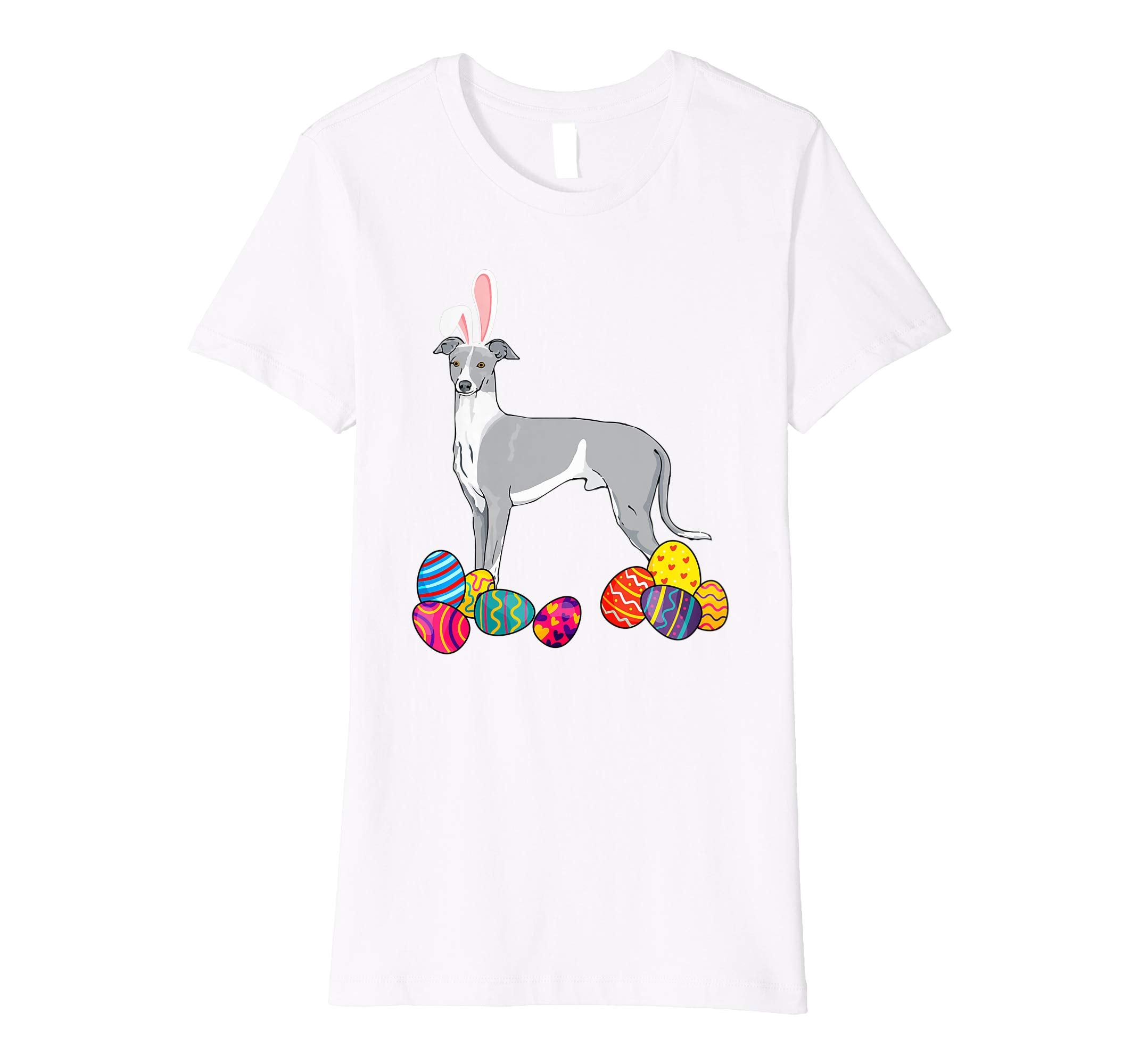 Whippet Bunny Ear With Egg Easter Easter Day Shirt
