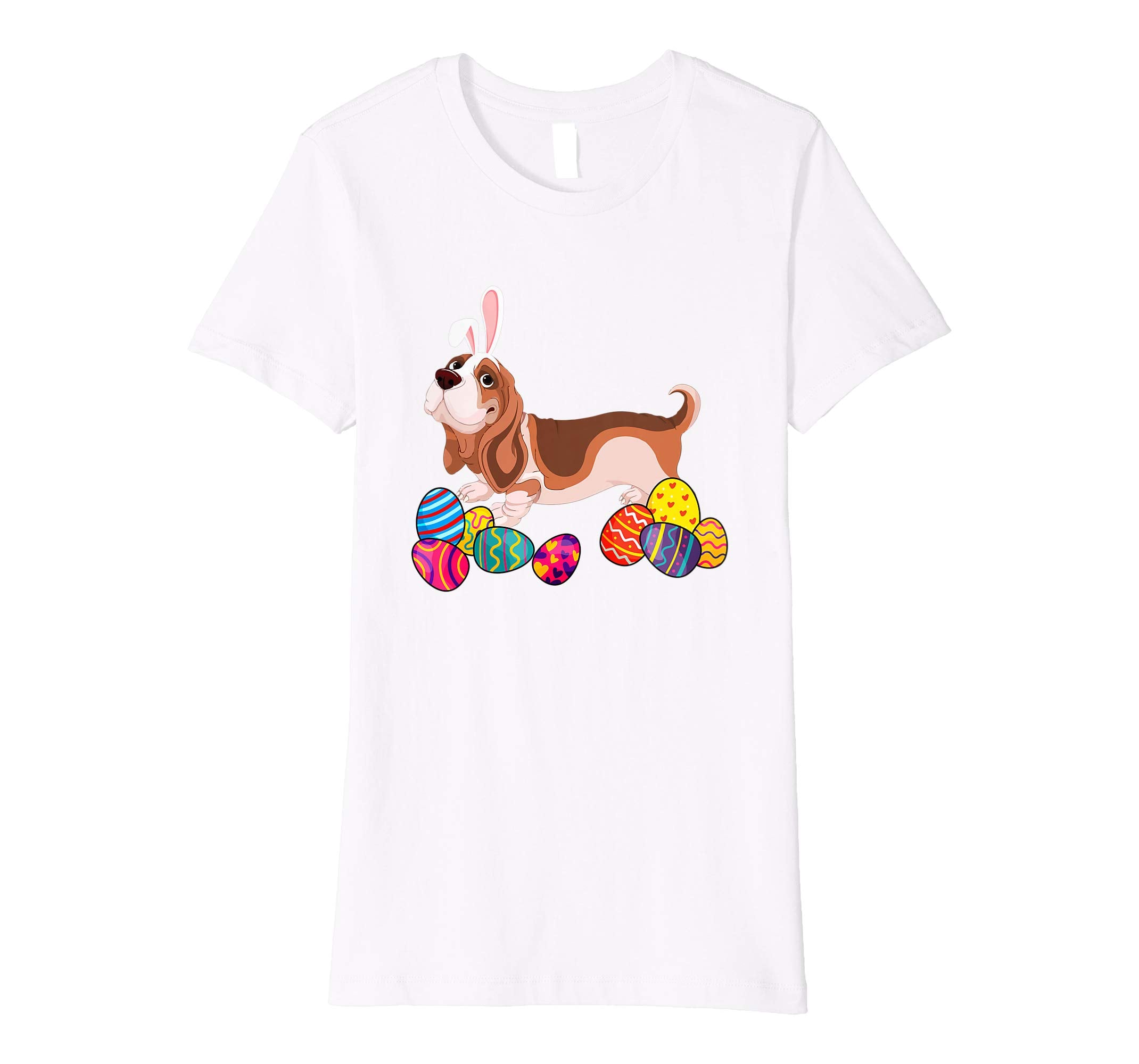 Basset Hound Bunny Ear With Egg Easter Easter Day Shirt