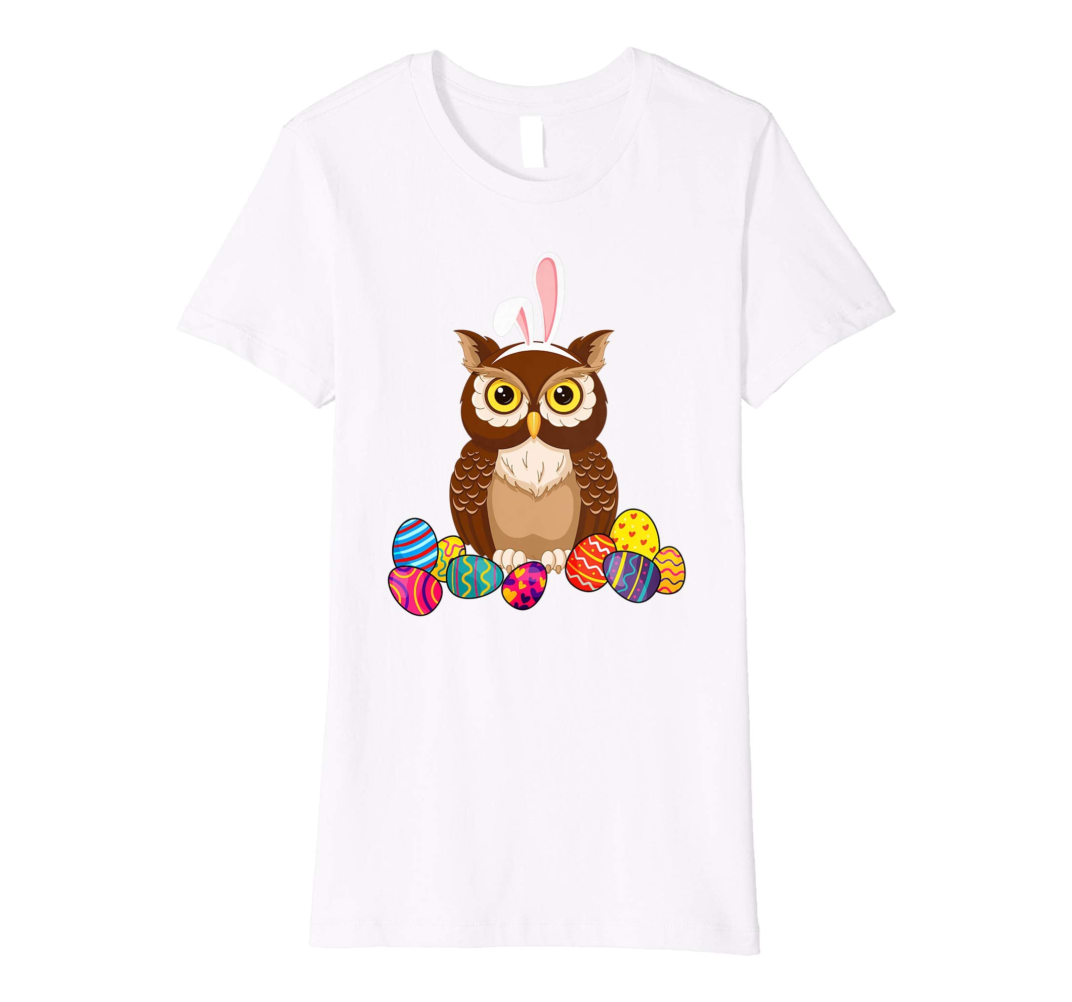 Owl Bunny Ear With Egg Easter Easter Day Shirt
