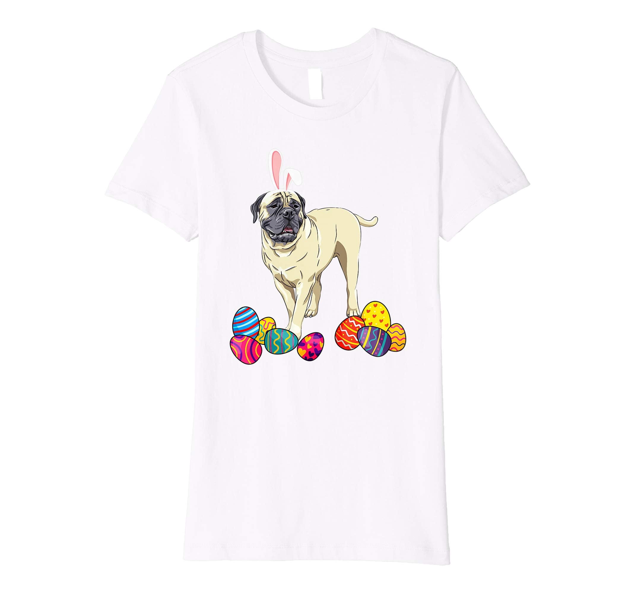 Bullmastiff Bunny Ear With Egg Easter Easter Day Shirt