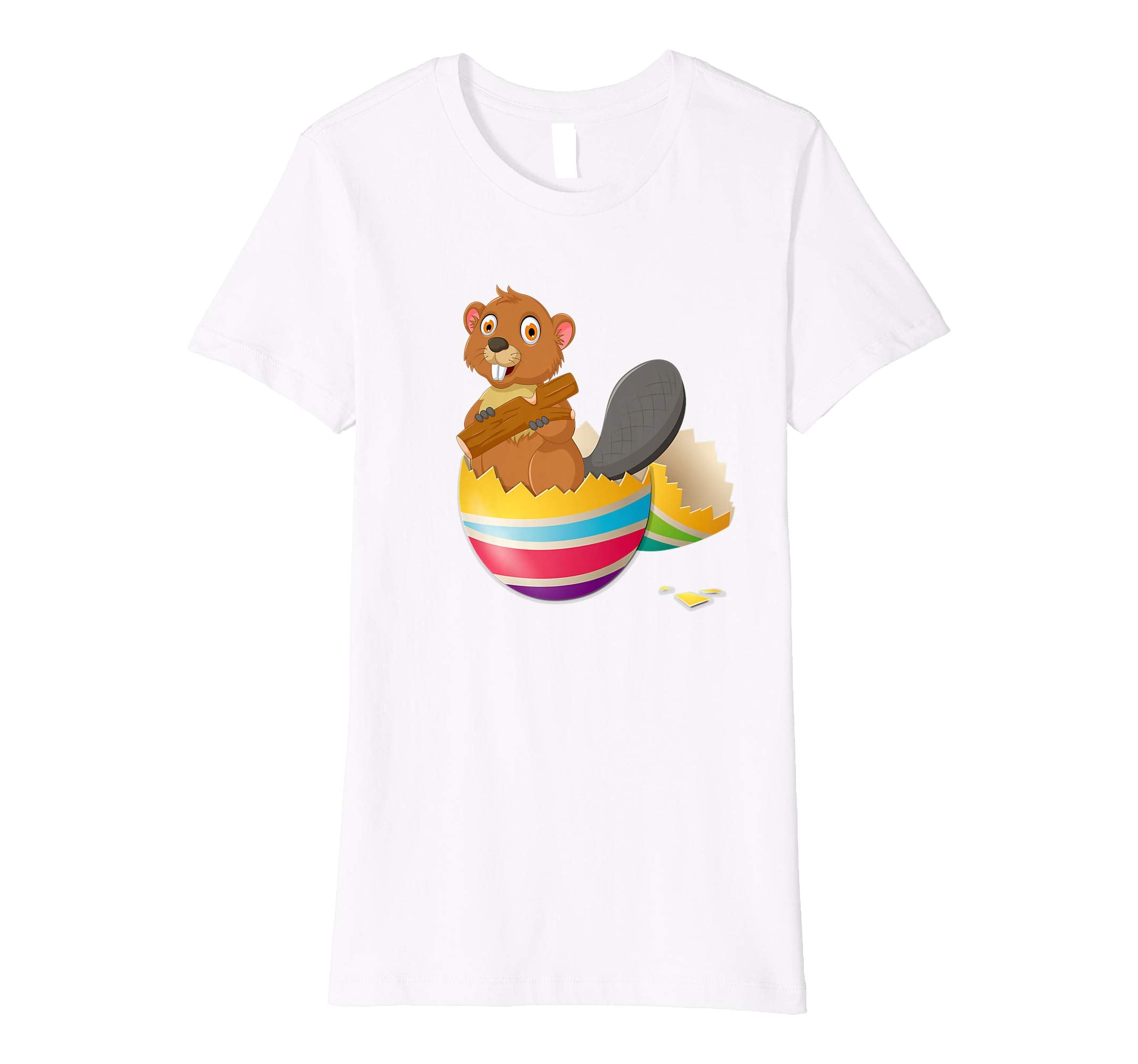 Baby Beaver Hatching From Easter Egg Easter Day Shirt