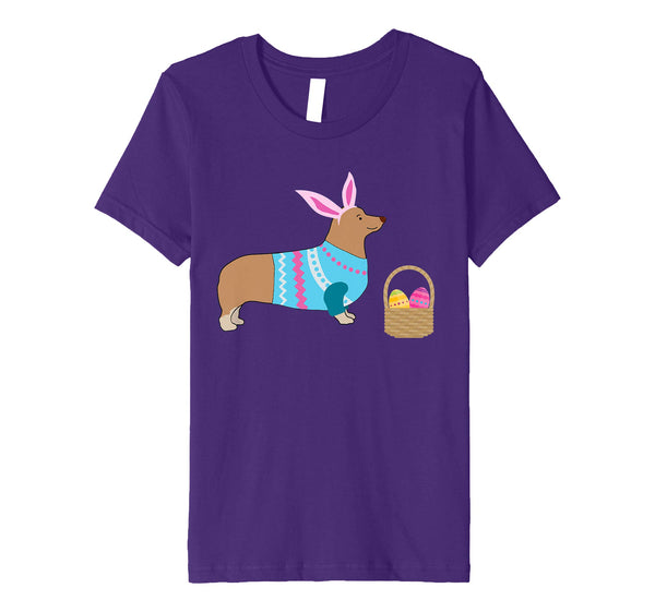 Corgi Easter T-shirt Pembroke Welsh Corgi in Dog Dress