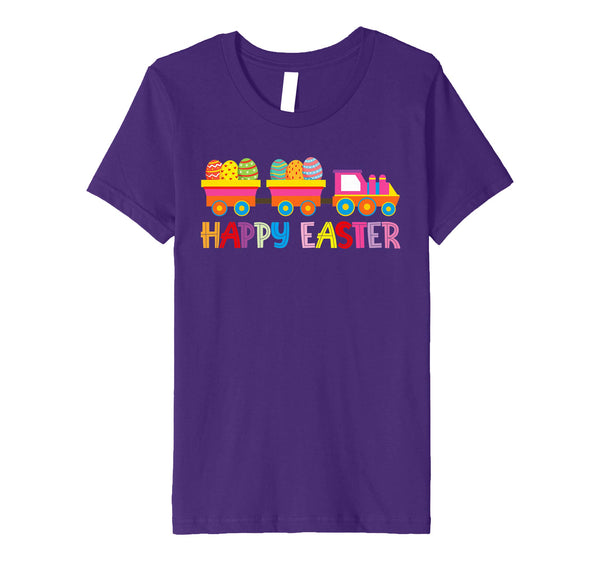 Happy Easter Train Egg Hunt Kid Boys Girls Outfit Gift Shirt