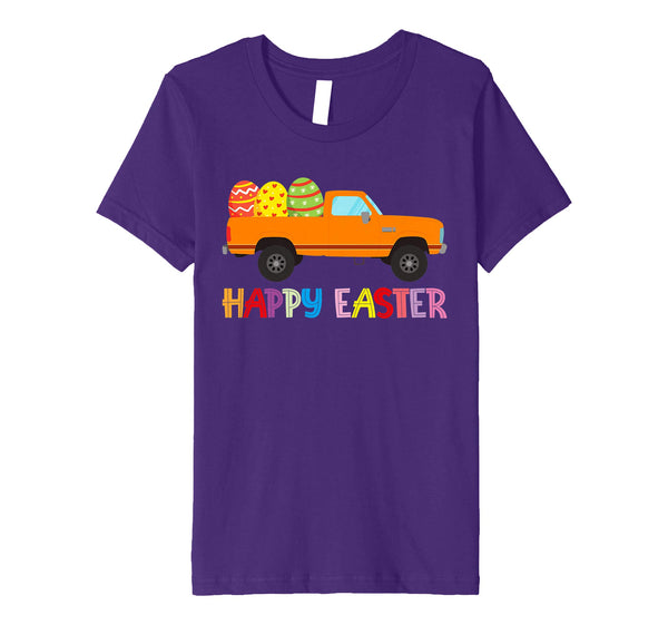 Happy Easter Truck Egg Hunt Is On Kids Boys Girls Shirt Gift