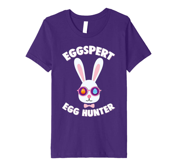 Eggspert Egg Hunter Happy Easter Kids Boys Girls T Shirt