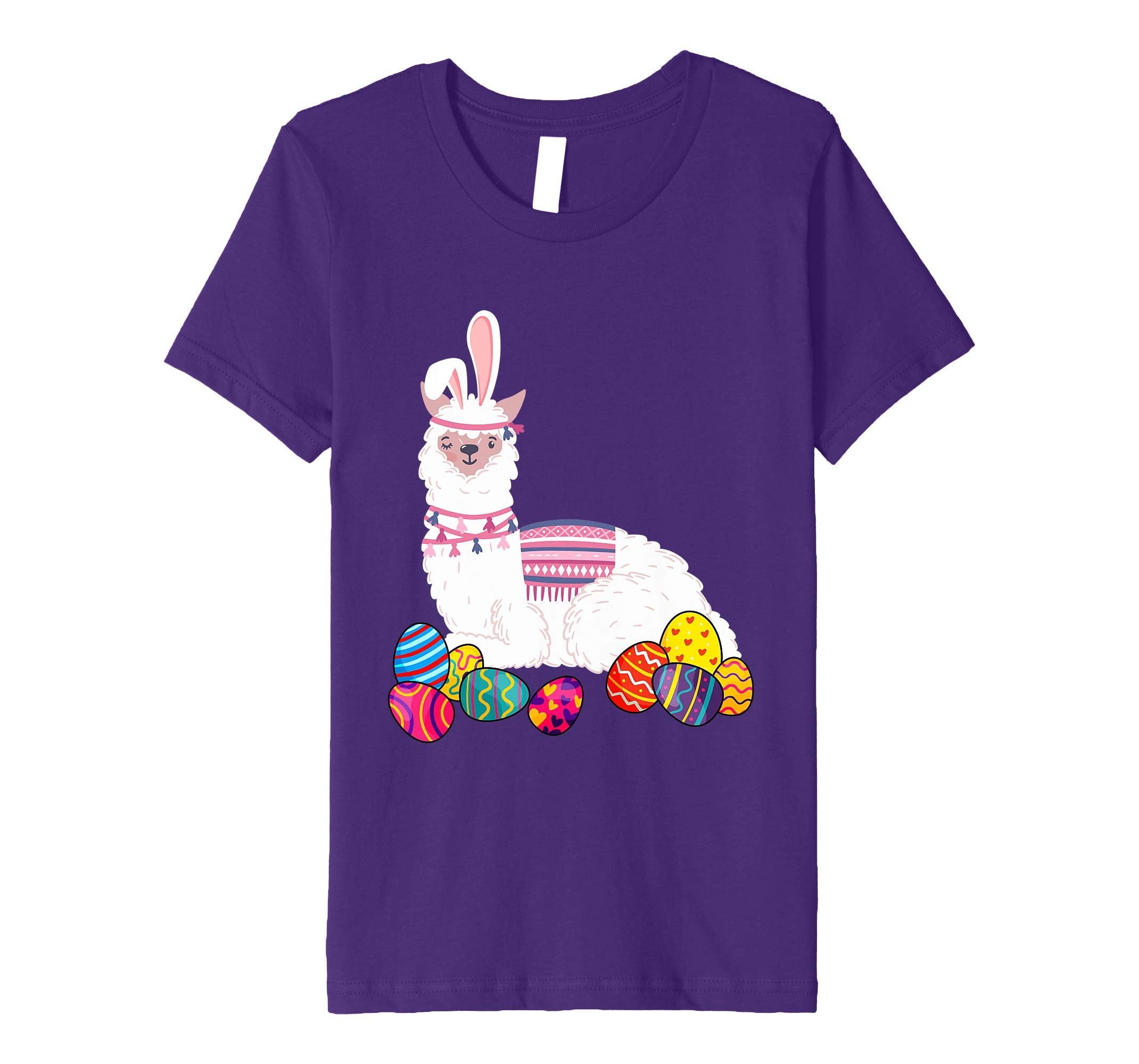 Llama Bunny Ear With Egg Easter Easter Day Shirt