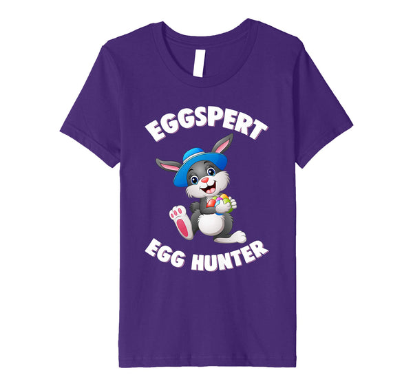 Eggspert Egg Hunter Happy Easter Kids Boys Girls T Shirt