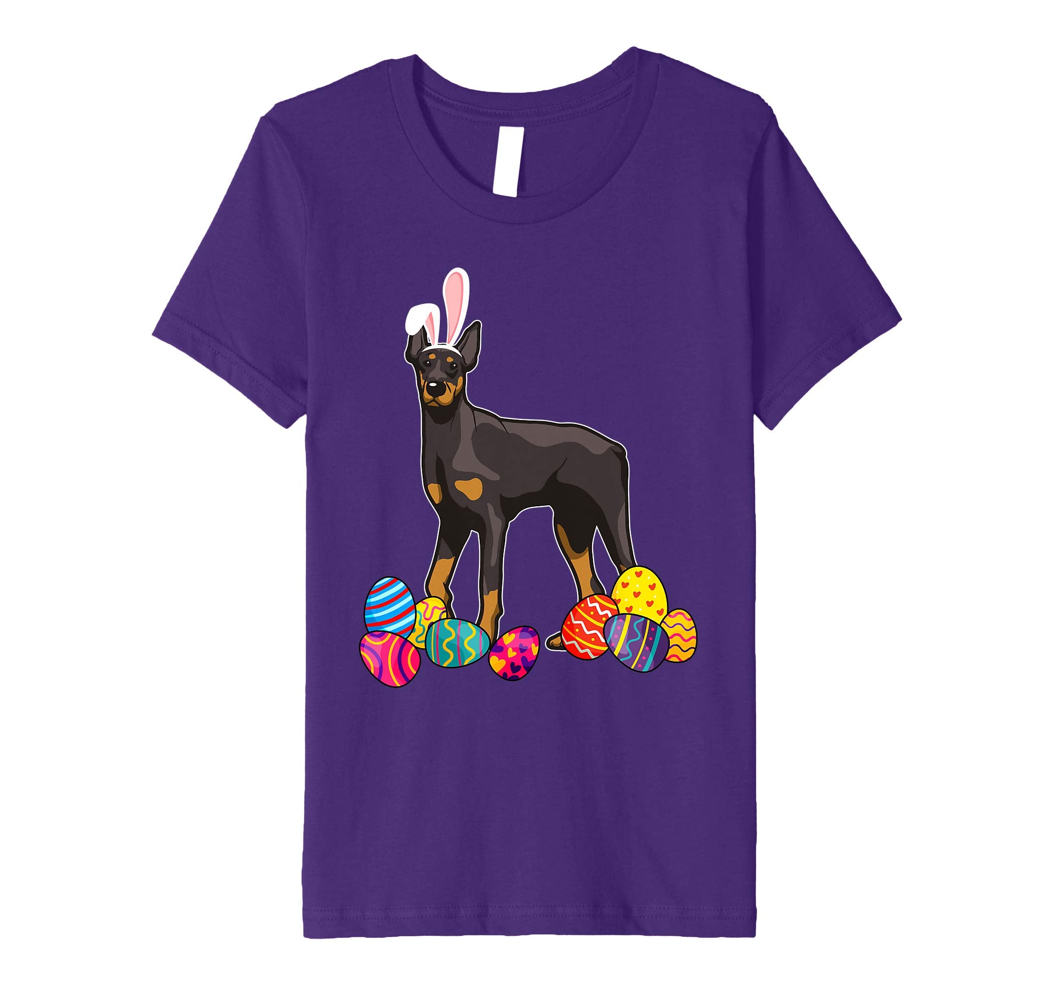 Doberman Bunny Ear With Egg Easter Easter Day Shirt