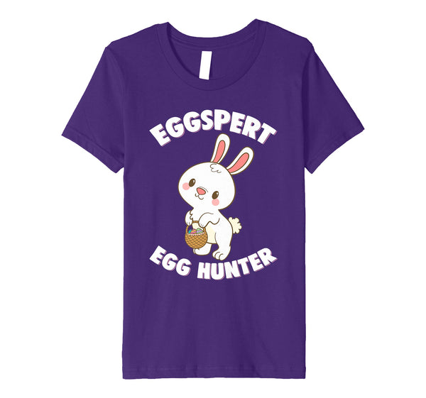 Eggspert Egg Hunter Happy Easter Kids Boys Girls T Shirt