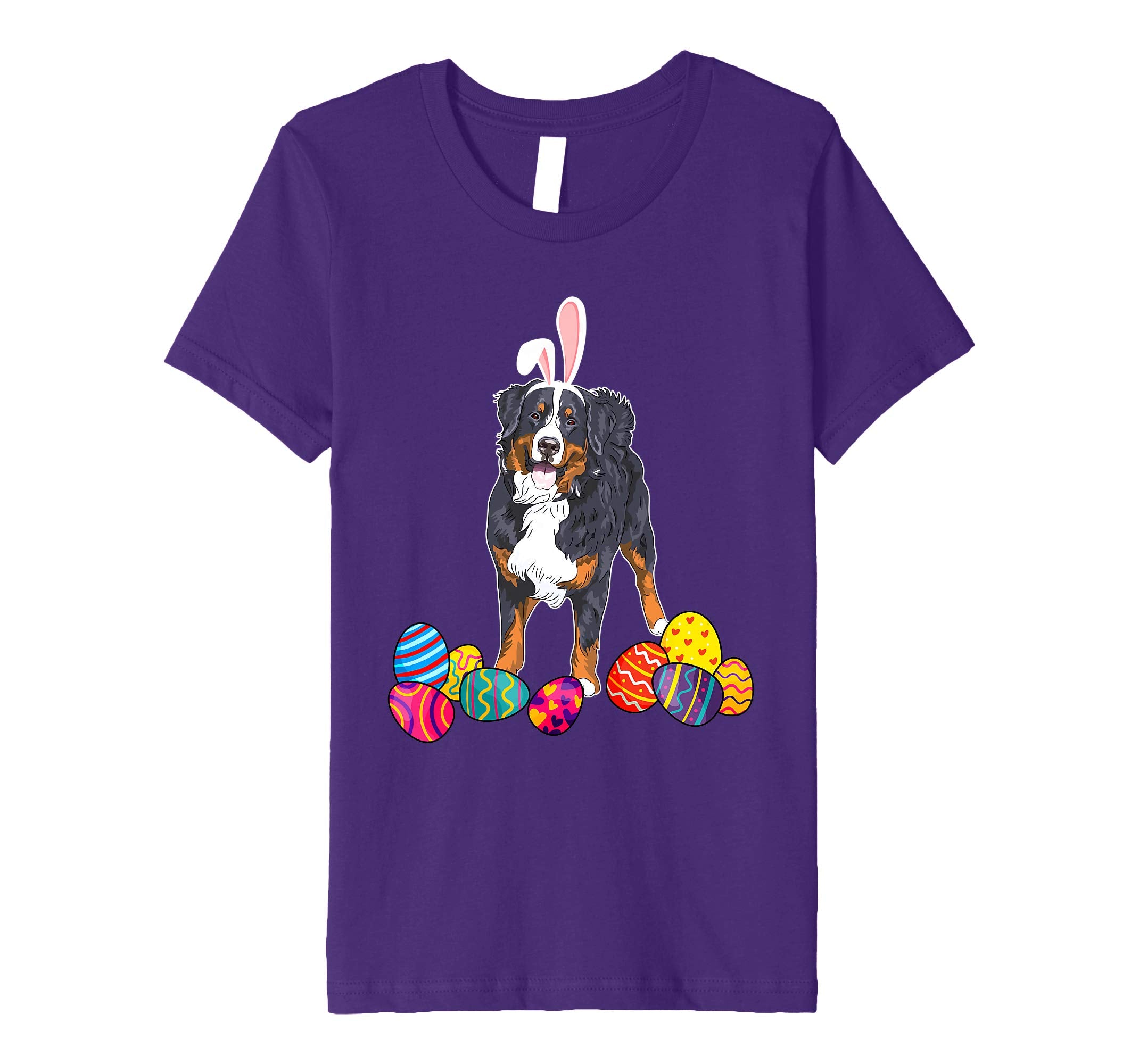 Bernese Mountain Bunny Ear With Egg Easter Easter Day Shirt