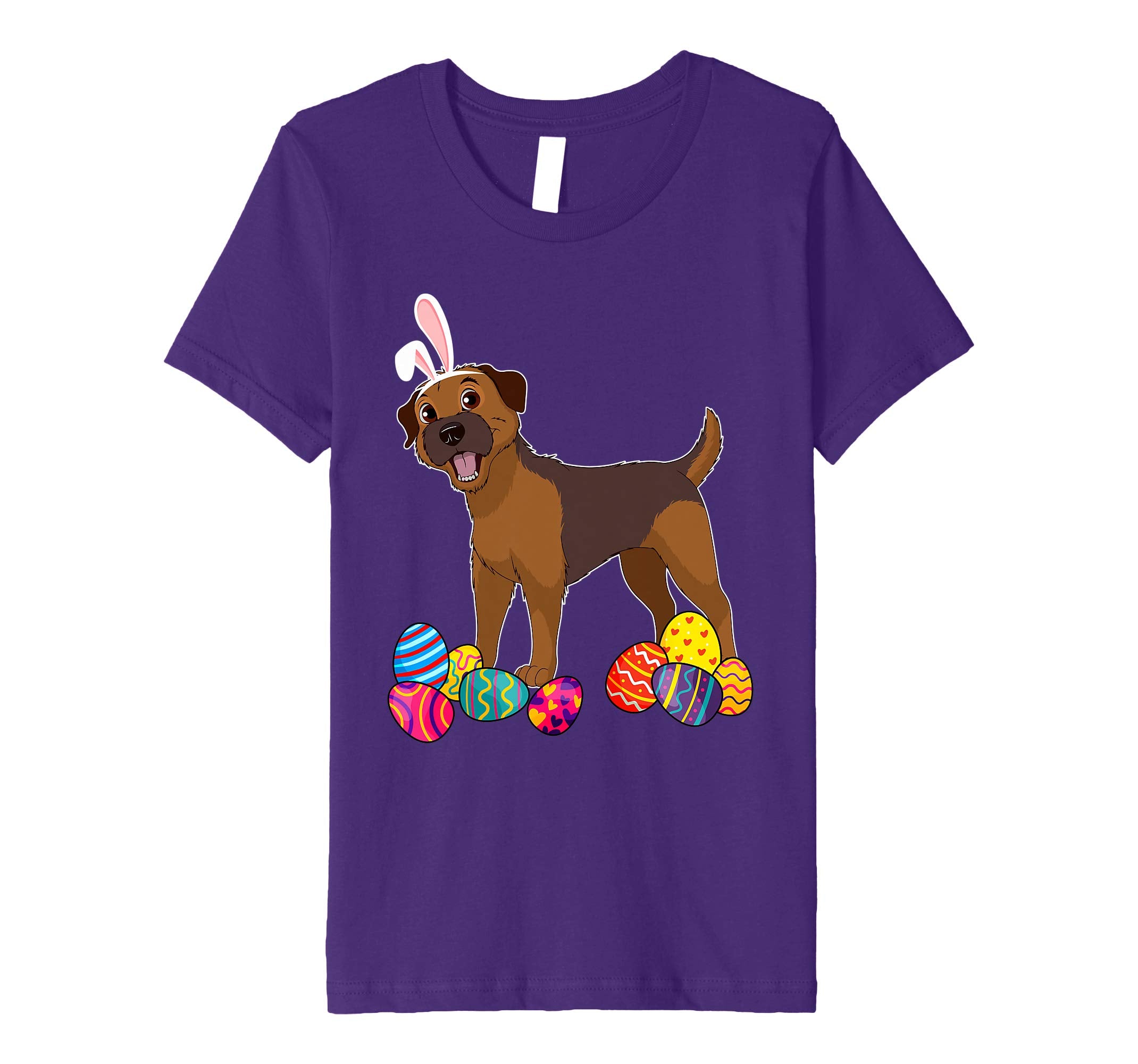 Border Terrier Bunny Ear With Egg Easter Easter Day Shirt