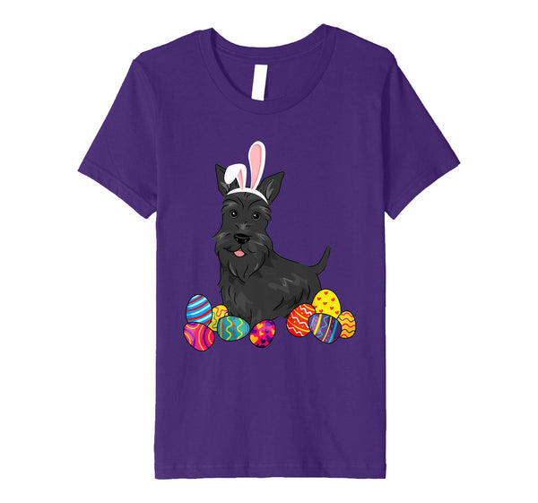 Scottish Terier Bunny Ear With Egg Easter Easter Day Shirt