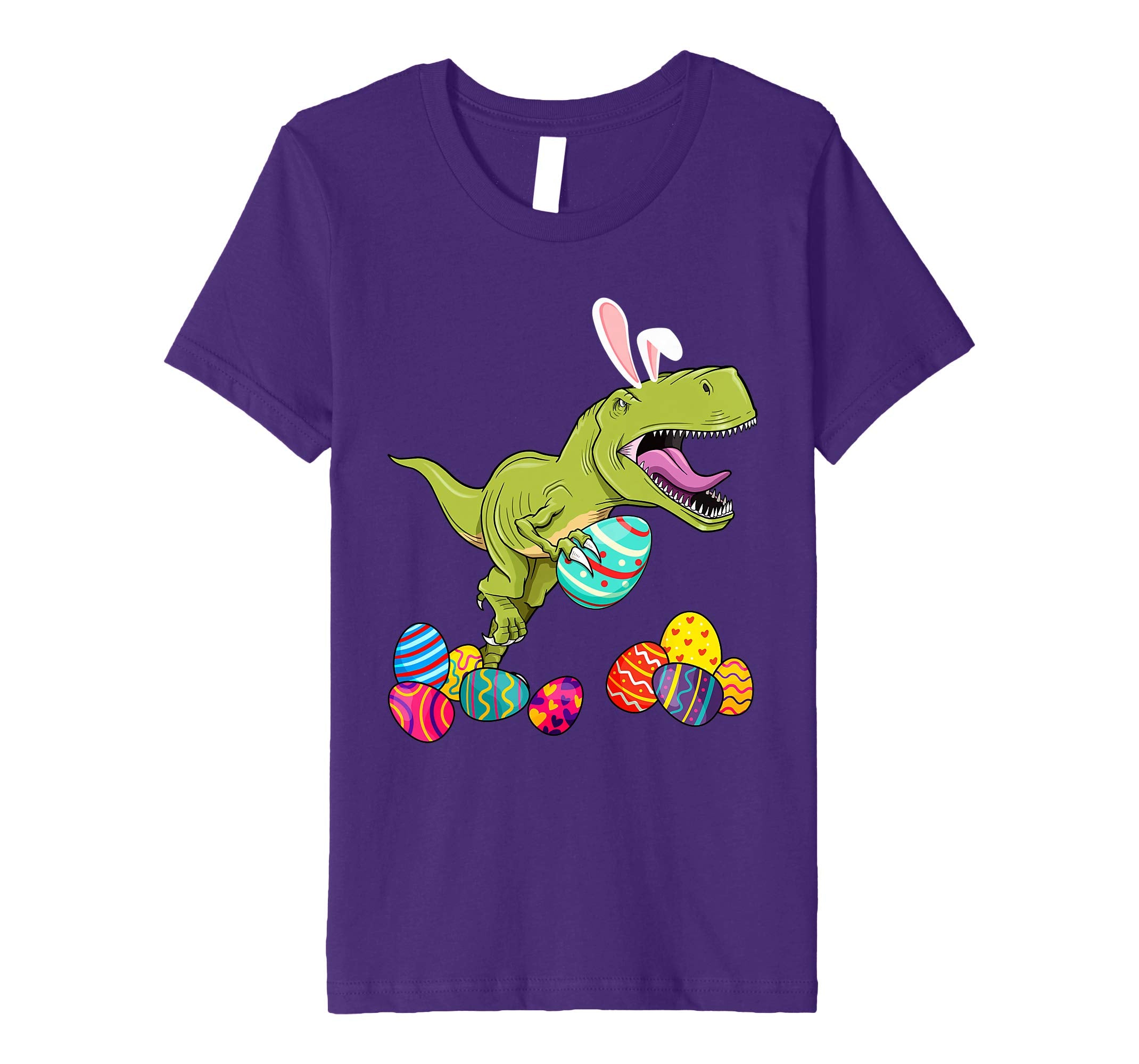 Easter Bunny Dinosaur T rex Eggs Cellent T shirt Boys Kids