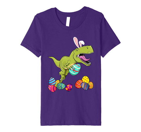 Easter Bunny Dinosaur T rex Eggs Cellent T shirt Boys Kids