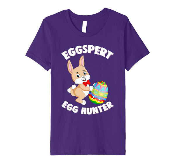 Eggspert Egg Hunter Happy Easter Kids Boys Girls T Shirt