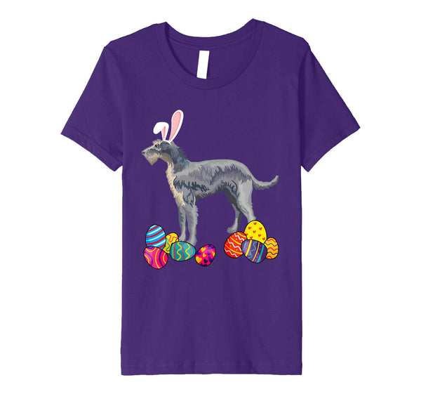 Irish Wolfhound Bunny Ear With Egg Easter Easter Day Shirt