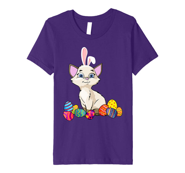 Cat Bunny Ear With Egg Easter Easter Day Shirt