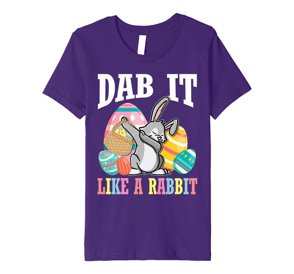 Lovely Bunny Dabbing Easter Eggs Shirt Dab It Like A Rabbit