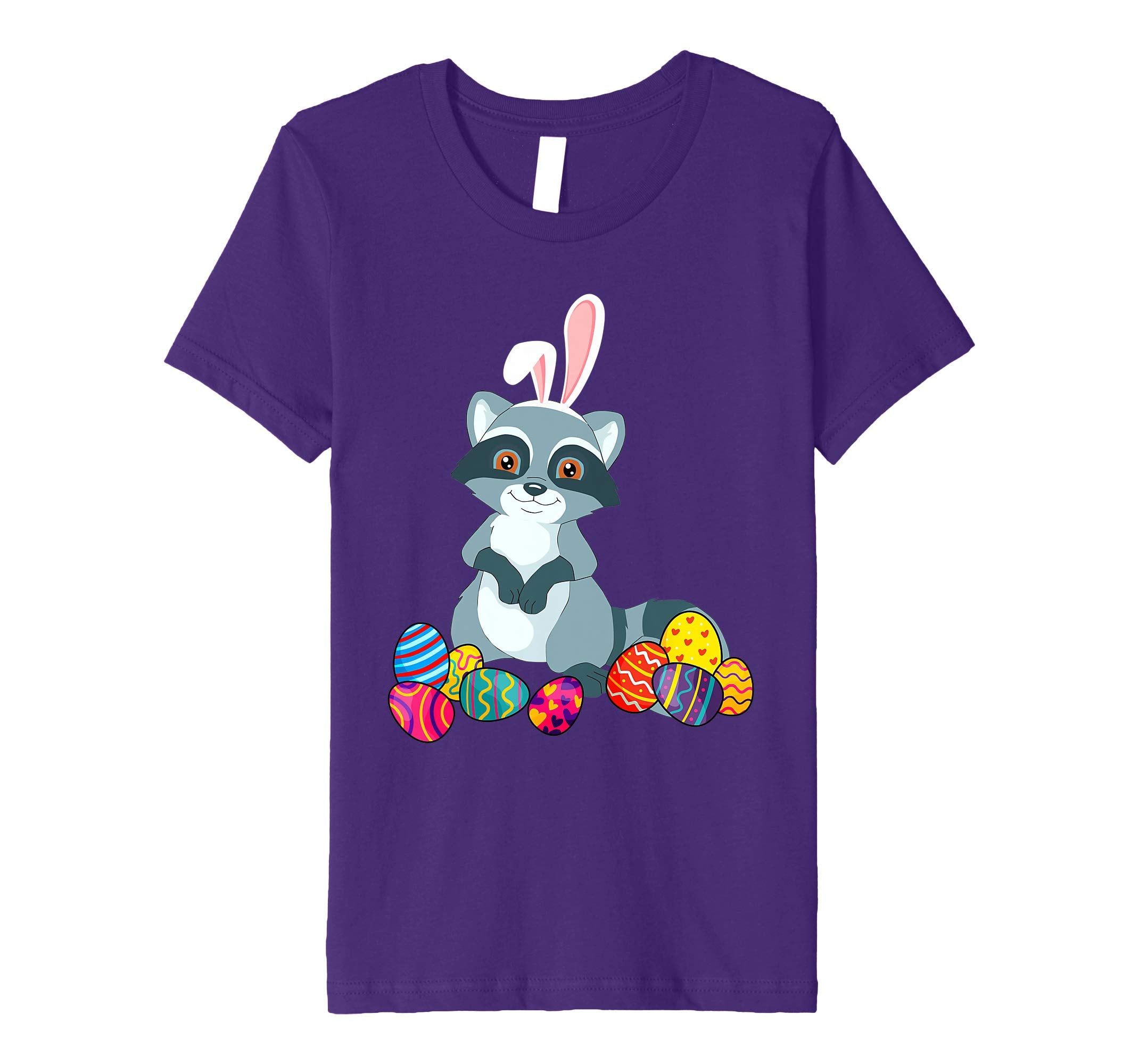 Raccoon Bunny Ear With Egg Easter Easter Day Shirt