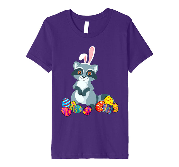 Raccoon Bunny Ear With Egg Easter Easter Day Shirt