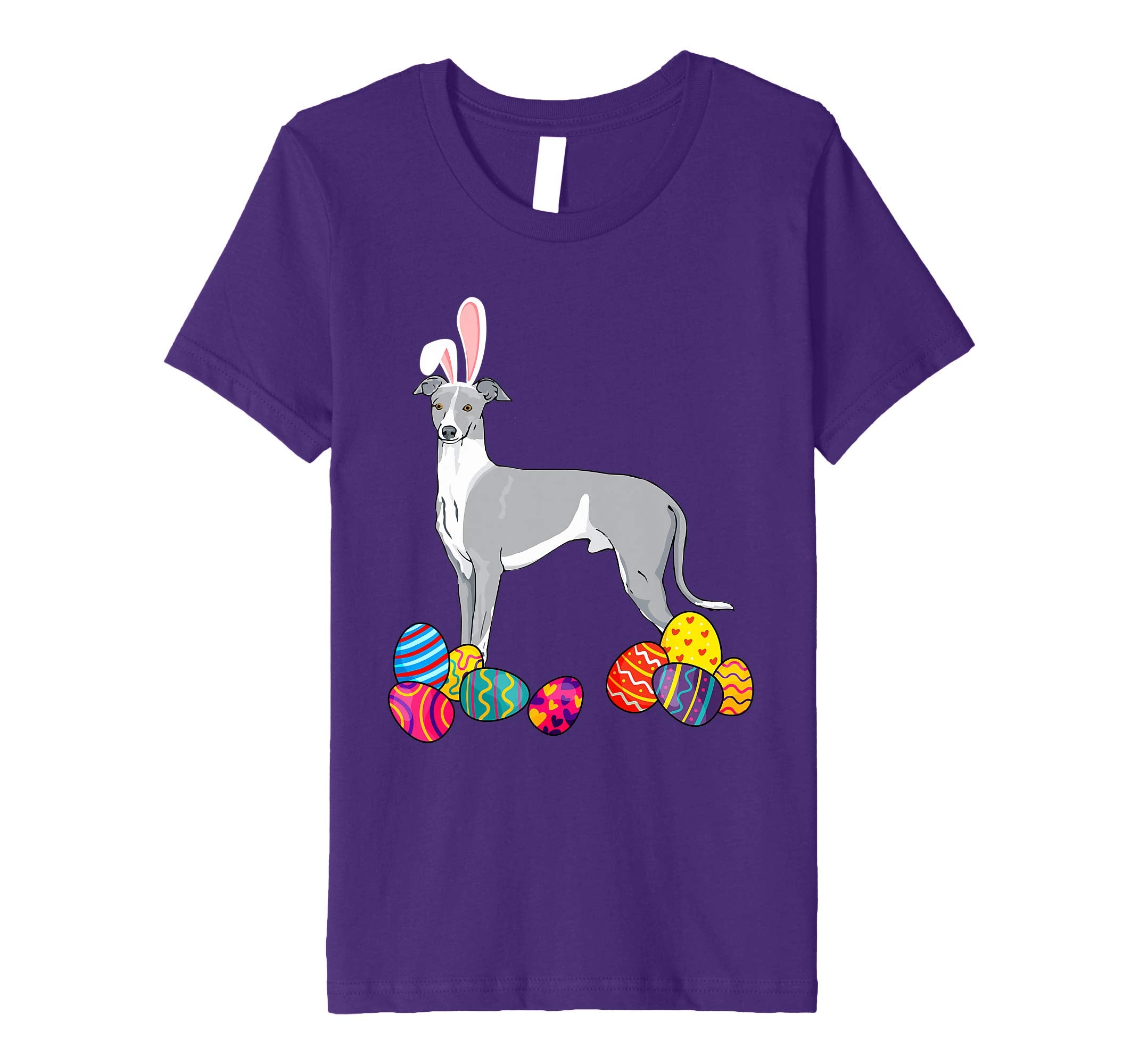 Whippet Bunny Ear With Egg Easter Easter Day Shirt
