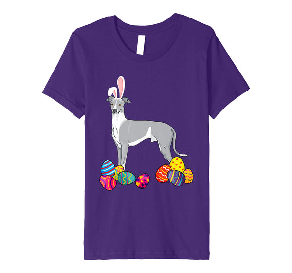 Whippet Bunny Ear With Egg Easter Easter Day Shirt