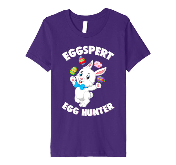 Eggspert Egg Hunter Happy Easter Kids Boys Girls T Shirt