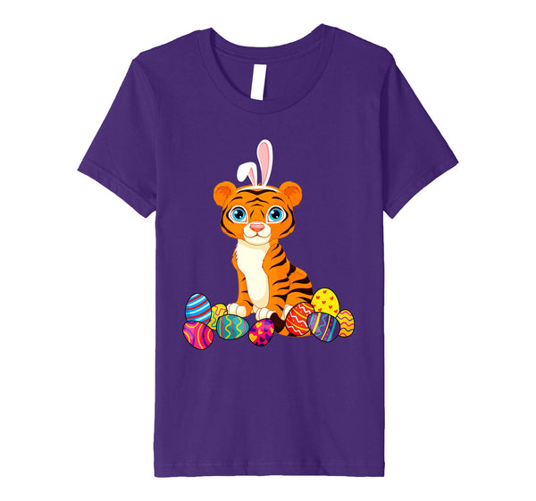 Tiger Bunny Ear With Egg Easter Easter Day Shirt