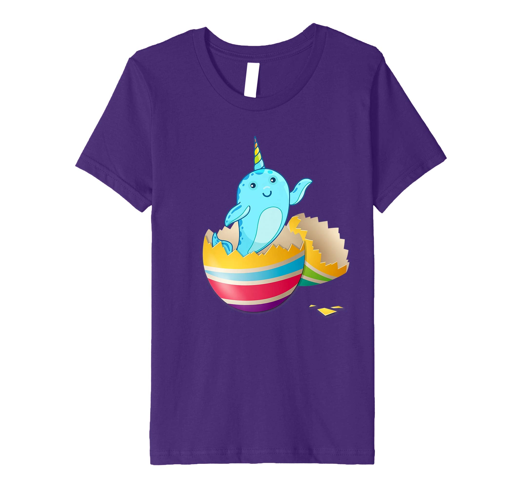 Baby Narwhals Hatching From Easter Egg Easter Day Shirt